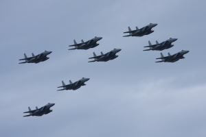 F-15Jの編隊飛行